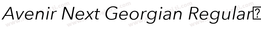 Avenir Next Georgian Regular下载字体转换